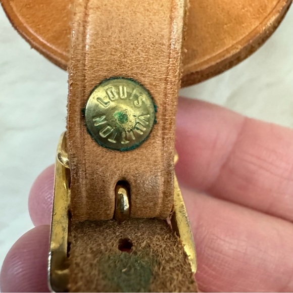 Authentic Louis Vuitton Vachetta Leather Luggage Name Tag - Picture 6 of 6